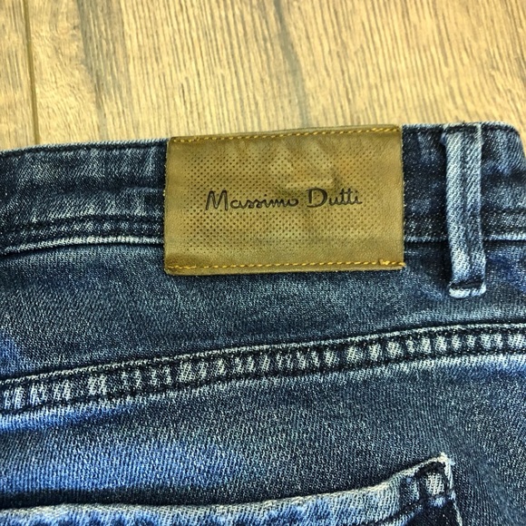 MASSIMO DUTTI MENS STRAIGHT LEG CASUAL FIT BLUE JEANS - Picture 8 of 8
